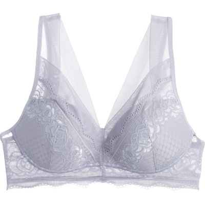 内裤蕾丝薄款大码背心式文胸套装