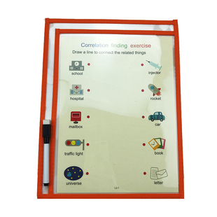 幼儿关联物连线运笔 控笔训练反复擦写英语启蒙 物品认知亲子互动