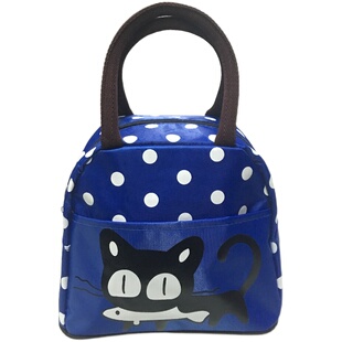 手提包防水便当包妈咪包女包午餐包饭盒袋上班小布包卡通手拎包