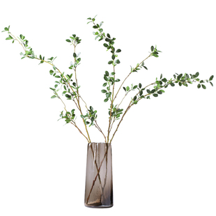 仿真绿植榕树枝叶假花摆件现代简约客厅电视柜大束室内绢花装饰花