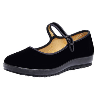 保洁鞋客房女士老北京布鞋女鞋官方旗舰店正品新款黑色女款工作鞋