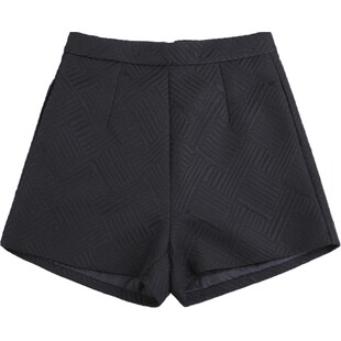 西装阔腿短裤女款秋冬季2025新款a字版冬季外穿黑色高腰显瘦