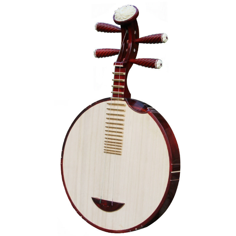 梵巢牌厂家促销弹拨乐器小叶紫檀木料演奏用月琴京剧民乐手工制作