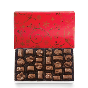 美国直邮See's Candies see s牛奶/黑/果仁软心混合巧克力454g