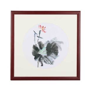 字画框装裱任意大尺寸国画4k尺对全开书法作品纸实木外相框架定制