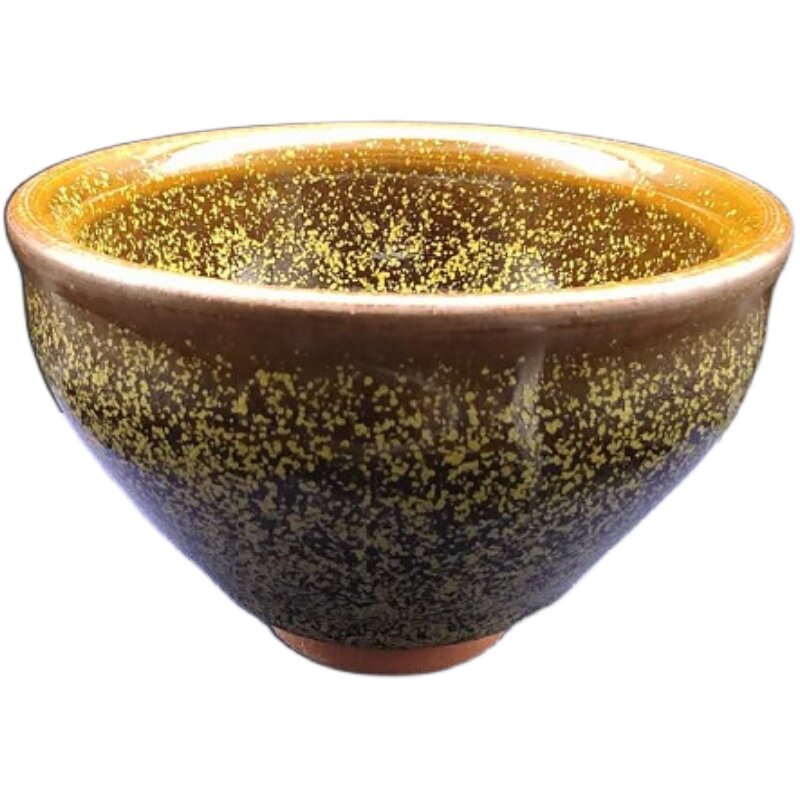 茶杯瓷茶杯柴烧花月夜复古