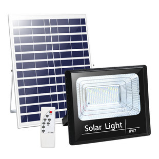 超亮太阳能灯户外庭院灯家用 300w投光灯防水农村led室内照明路灯