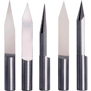 威特3.175平底尖刀加长锥度平底刀cnc刻字刀数控雕刻刀雕刻机刀头