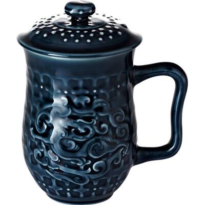 乾唐轩势在必得龙凤办公活瓷杯