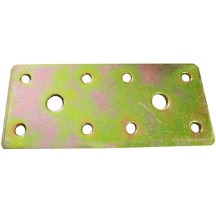 100*40一字平片角码大码家具五金小件连接固紧件角铁固定码直条片