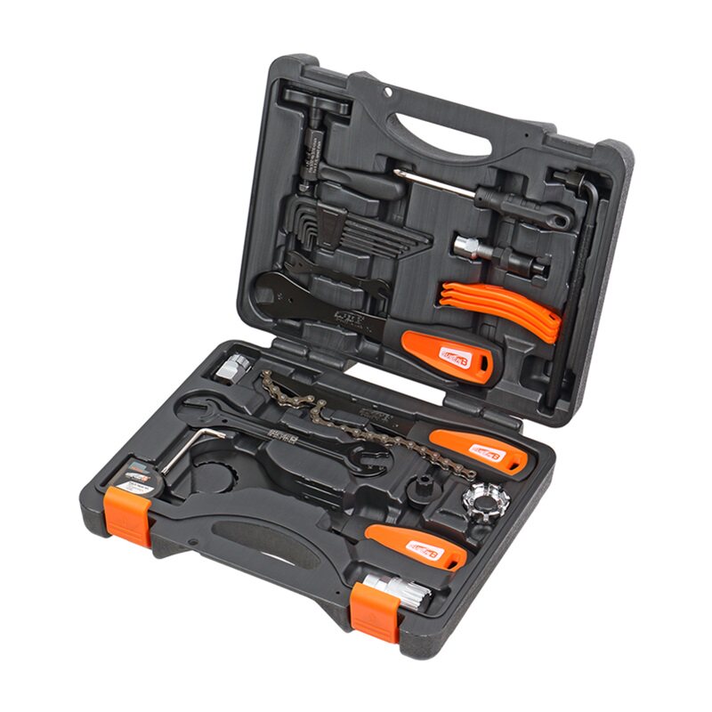 正品台湾立富Icetoolz 山地公路自行车维修工具箱 套装保养组82A6