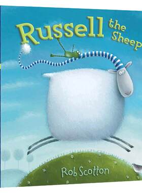Russell the Sheep 小羊罗素睡不着 纸板书 英文原版绘本Rob Scotton宝宝睡前故事书 啪嗒猫Splat The Cat作者 全英文版进口英语书