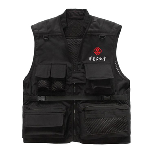 中国摄影家协会多功能摄影网眼马甲多口袋春秋薄款男超大口袋背心