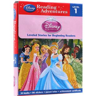 迪斯尼10册公主系列分级阅读 英文原版  Reading Adventures Disney Princess 迪士尼  Level 1 平装绘本 儿童读物