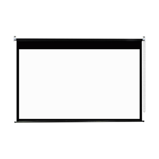 奥普达投影幕布手动幕布100寸120寸家用手拉投影仪高清壁挂幕布