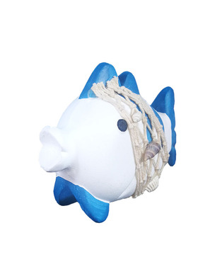 地中海风儿童房亲吻鱼装饰摆件