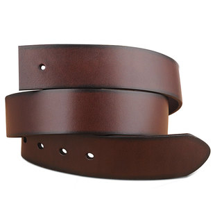 皮带男真皮不带头男士针扣无头皮带头层纯牛皮打孔腰带男无扣带身