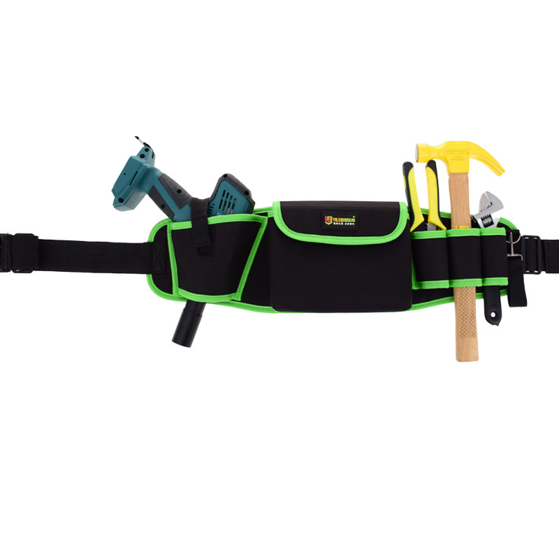 电工工具包 腰包 帆布 加厚多功能维修挂包工具腰包 电工充电钻包