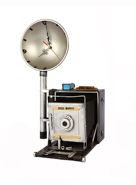 怀旧老式手工铁艺陈列照相机模型