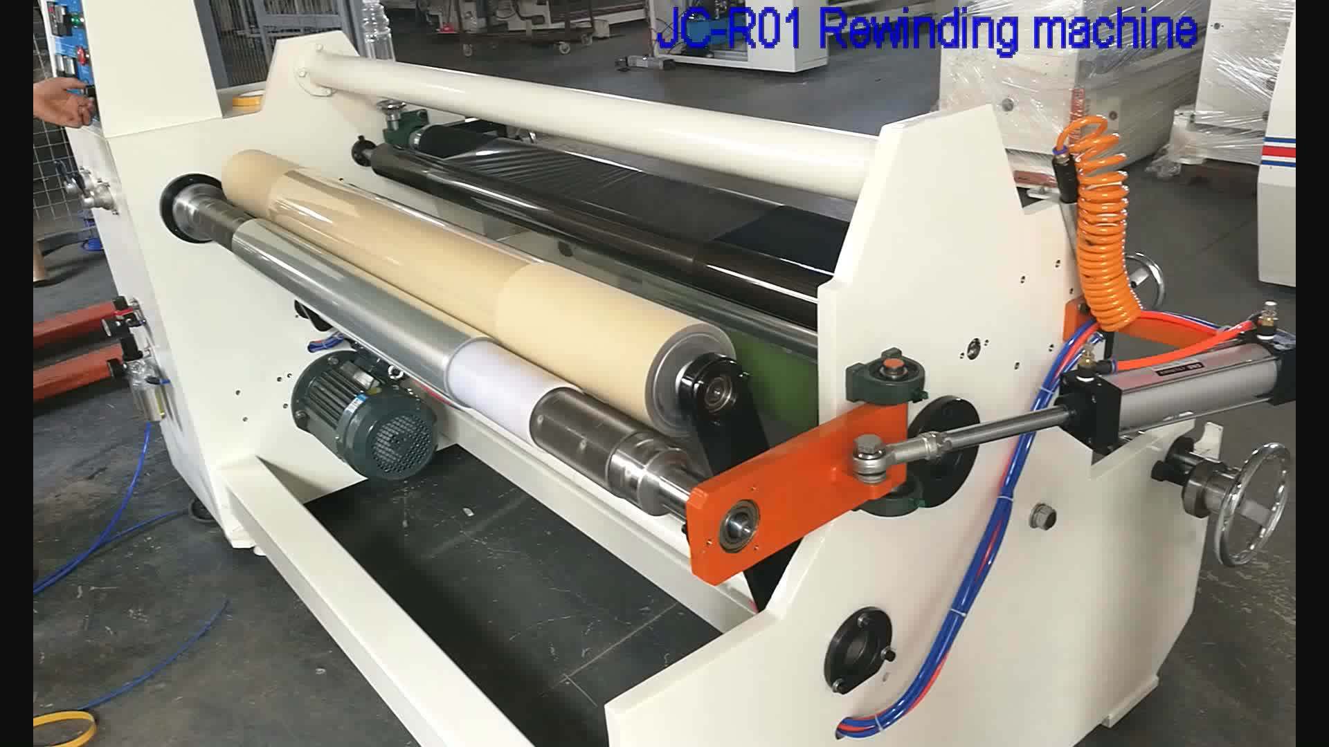 Without Bubble Automatic Air Shaft Plastic Film Rewinder Buy Plastic