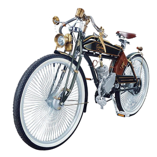 craftsman匠工机车1924复古自行车燃油助动车电动自行车