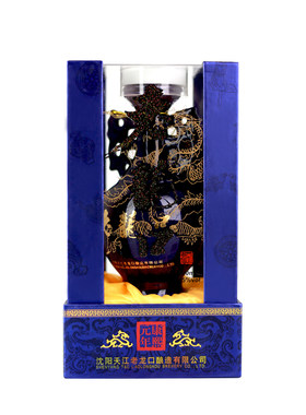 沈阳老龙口蓝宝石45度浓香型送礼白酒500ML