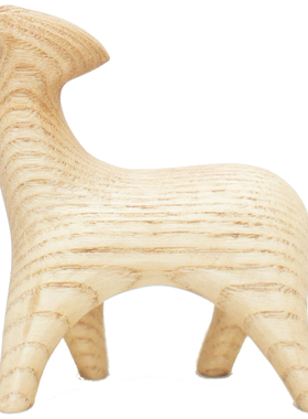 木头动物玩具小鹿手工雕刻摆件