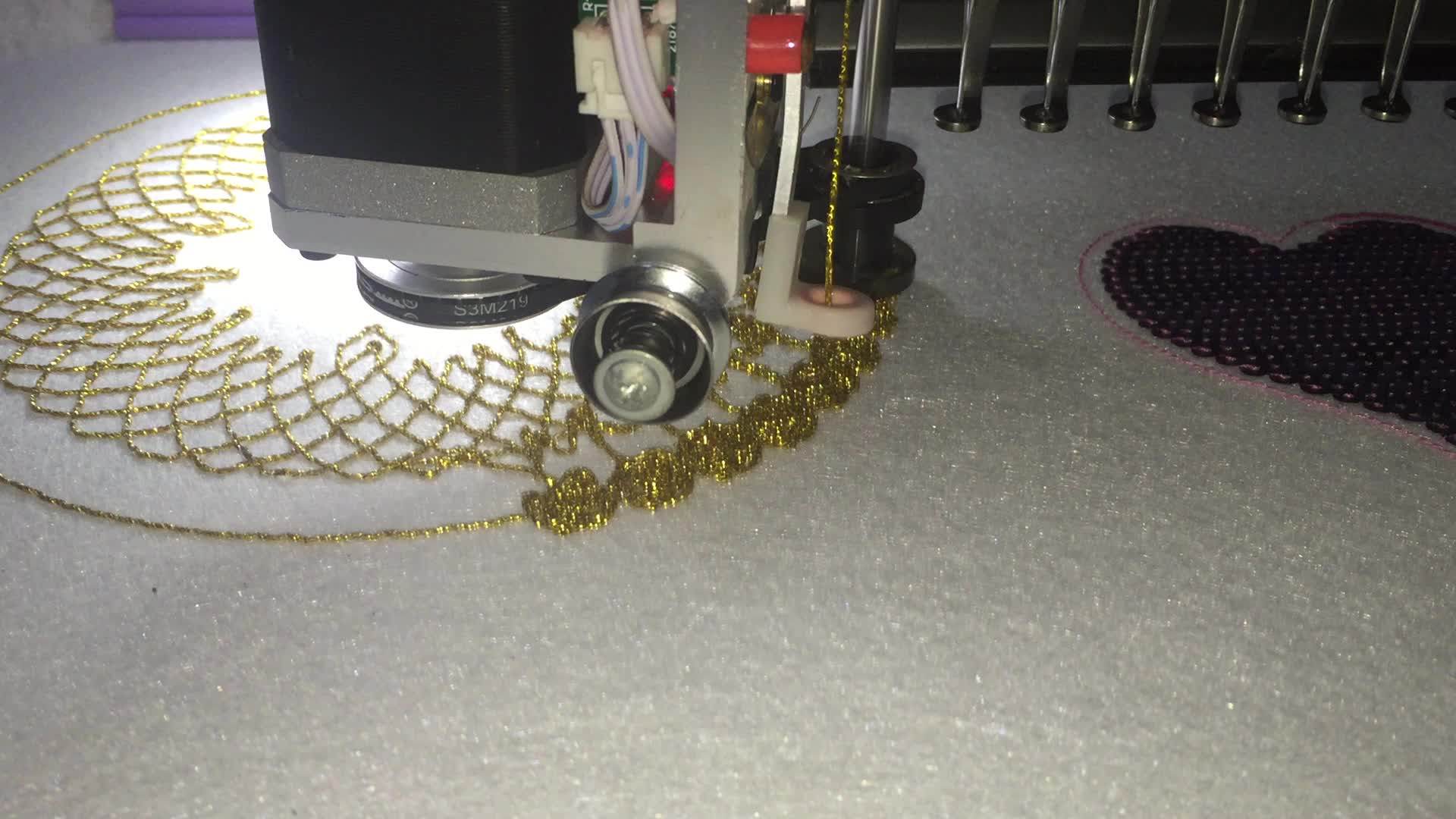 Wonyo Single Head Flat Embroidery Machine With Cording Embroidery For