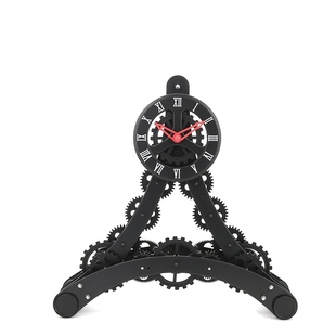 正品铁塔齿轮钟大小款齿轮转动石英机械座钟台钟静音运行低功耗