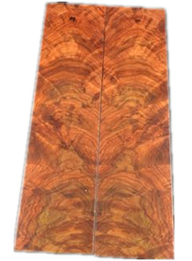 红木素面缅甸书法水波纹镇尺