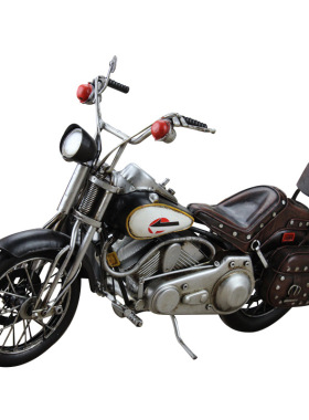 哈雷铁皮工艺复古手工摩托车模型