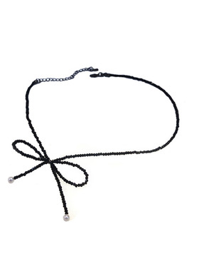 yingacc韩国东大门女黑色蝴蝶结