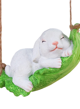 庭院秋千仿真入户花园景观摆件