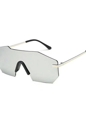 一片式眼镜无框连体墨镜户外骑行