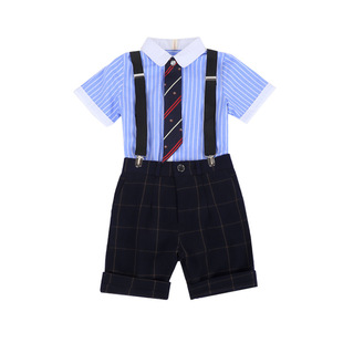 男女童夏款校服套装2024新款中大童3网红4韩版帅气儿童六一表演服
