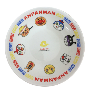 日单儿童餐具动漫(面包超人)卡通6.5英寸平盘/碟点心托盘烘焙浅盘