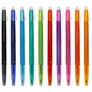 日本Pilot百乐纤细可擦笔彩色中性笔frixion按动可擦笔摩擦笔LFBS-18UF0.38mm小学生用摩擦笔温控墨水磨磨笔