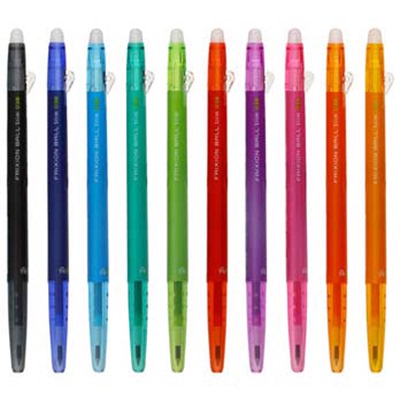 日本百乐按动学生摩擦中性笔彩色