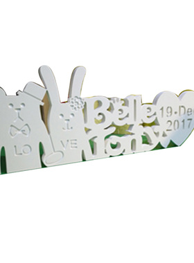 立体摆件拍照道具日期牌定制