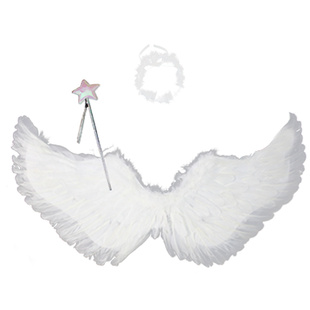 六一节儿童舞台表演出新娘花童装扮道具成人走秀天使羽毛燕形翅膀