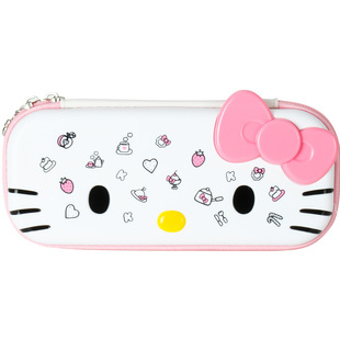 正品凯蒂猫儿童拉链笔盒 小学生笔袋硬壳抗压立体可爱KT文具盒