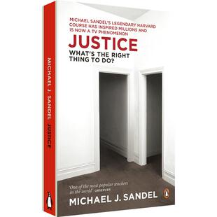 英文原版 Justice公正 迈克尔桑德尔公开课 Michael J.Sandel  Justice: What's the Right Thing to Do?英文版