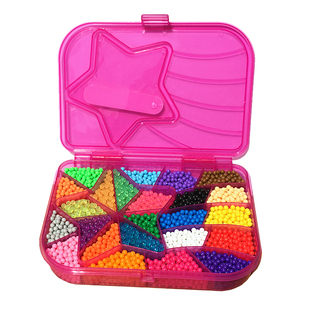 原版水雾魔法珠补充装拼拼豆收纳盒子神奇的水溶豆点珠笔魔珠枪