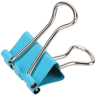 得力彩色长尾夹混合装燕尾夹票夹多功能大号小号金属铁夹整理文件试卷凤尾鱼尾蝴蝶强力书夹固定办公文具夹子