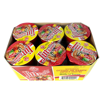不倒翁桶装进口迷你65g*6杯泡面