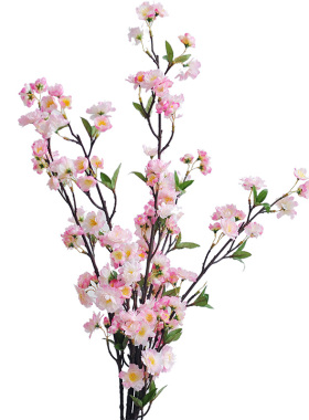 一组仿真樱花绢花风格插花素材