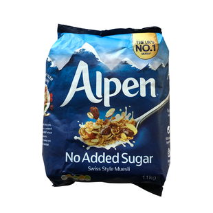 英国Alpen水果坚果混合谷物麦片早餐即食无糖脱脂冲饮燕麦片950g