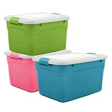 【禧天龙】大号塑料衣物收纳箱3个装