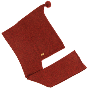 SUCHU素雏 多功能帽！出口纯山羊绒披肩连帽围巾一体圣诞帽