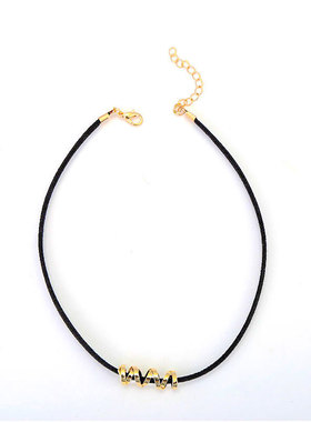 choker螺旋金属百搭项链热巴同款